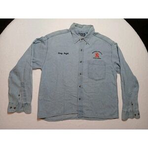 Vintage Rivers End Pasadena Livestock Show Rodeo Denim Shirt Women's Small S 90s